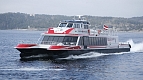 Catamaran on the Danube